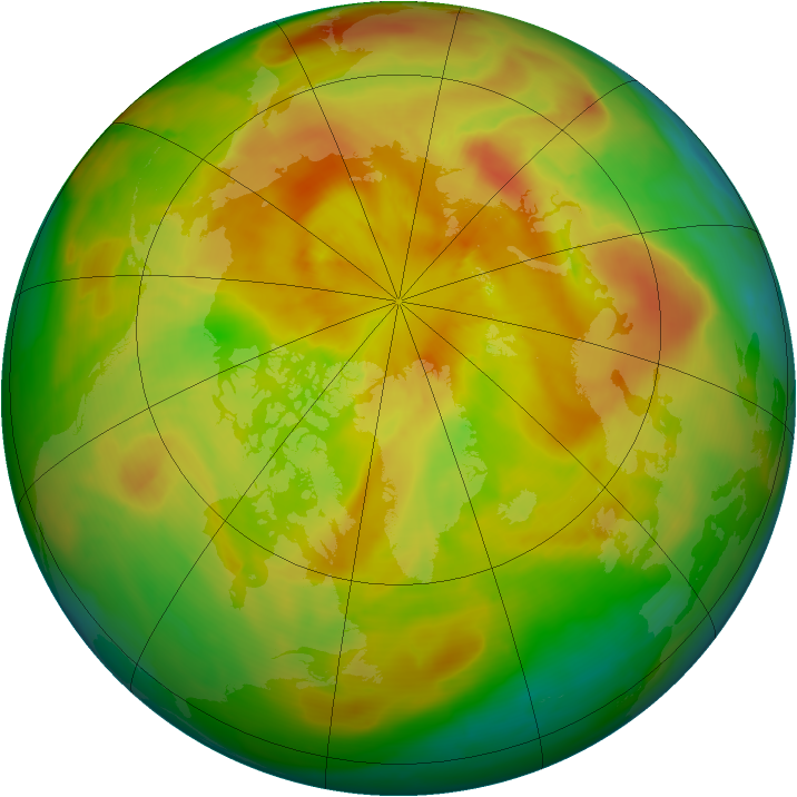 Arctic ozone map for 07 May 2014